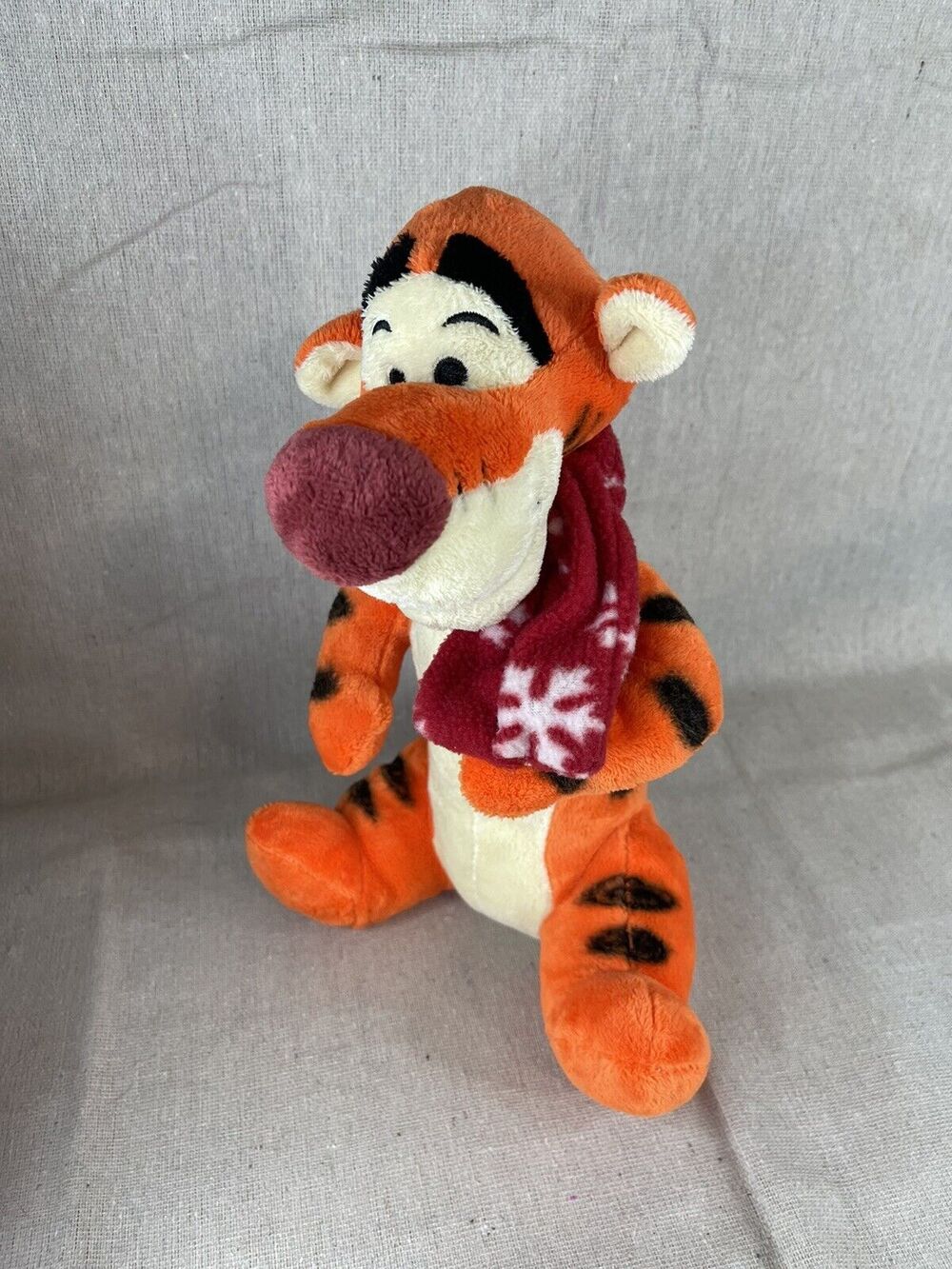 Tigger Red Scarf Plush Toy Disney Winnie The Pooh 11" Best Made Toys Christmas